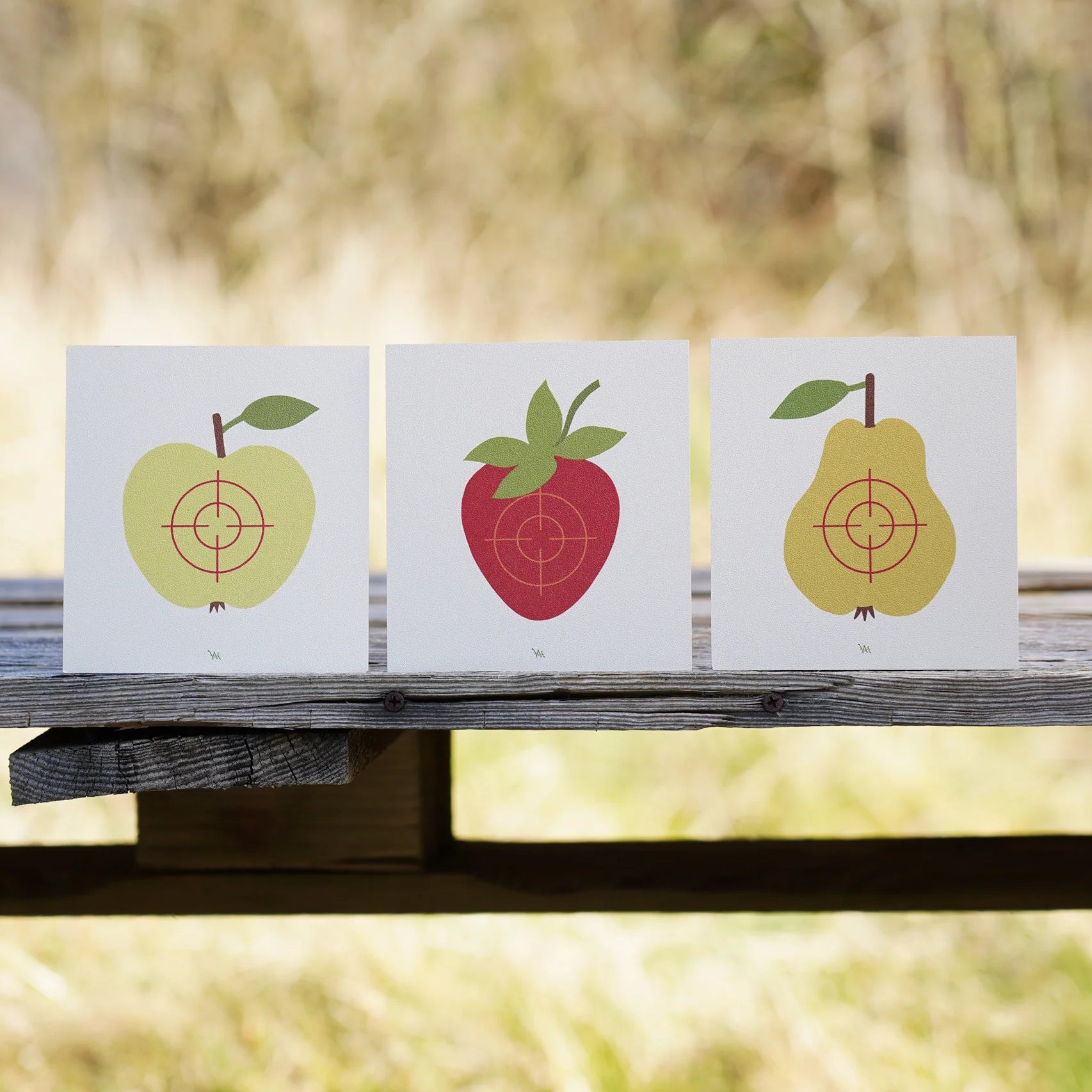 VAH Wooden Target Trio - Fruits