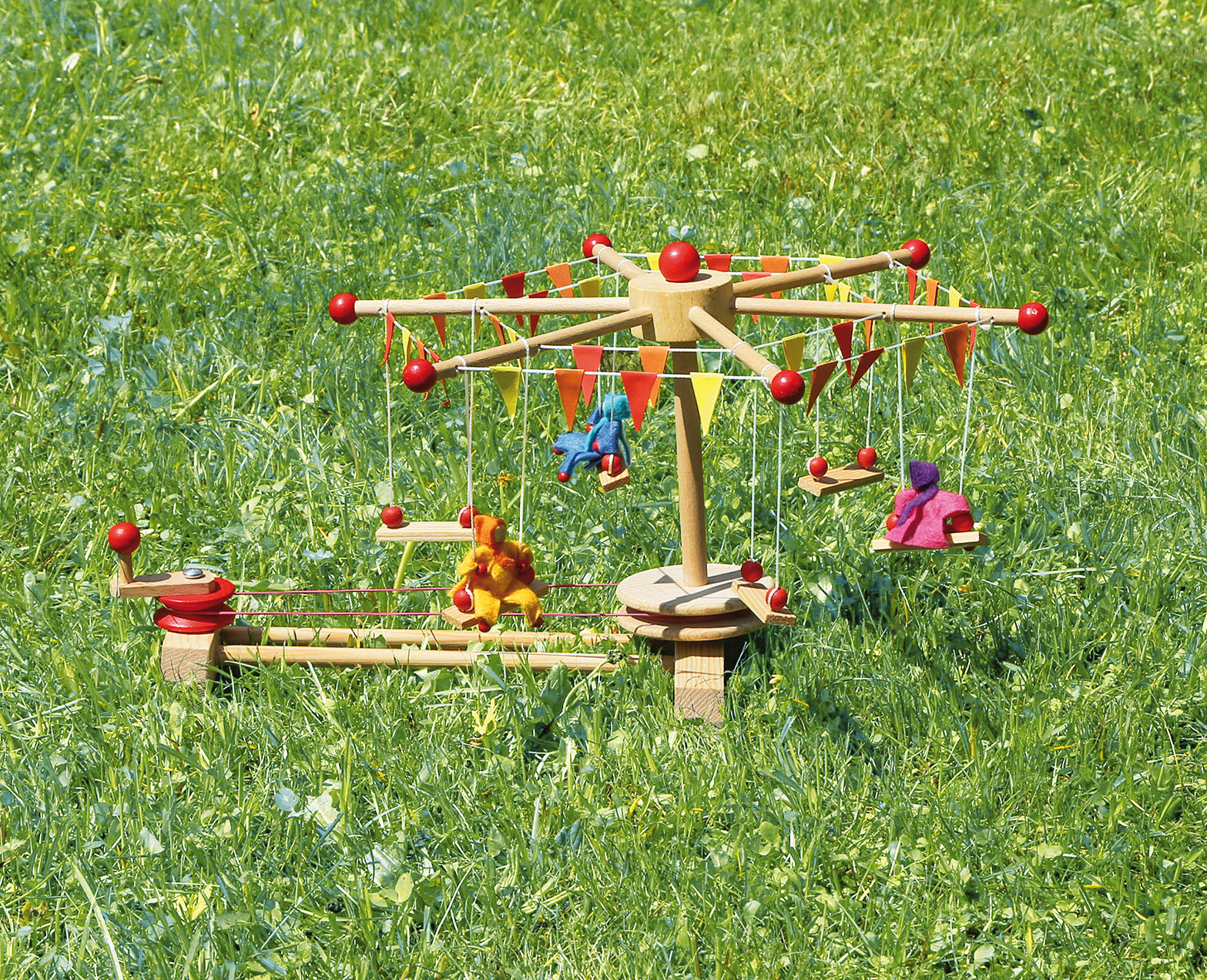 Kraul Swing Roundabout with 3 Dolls