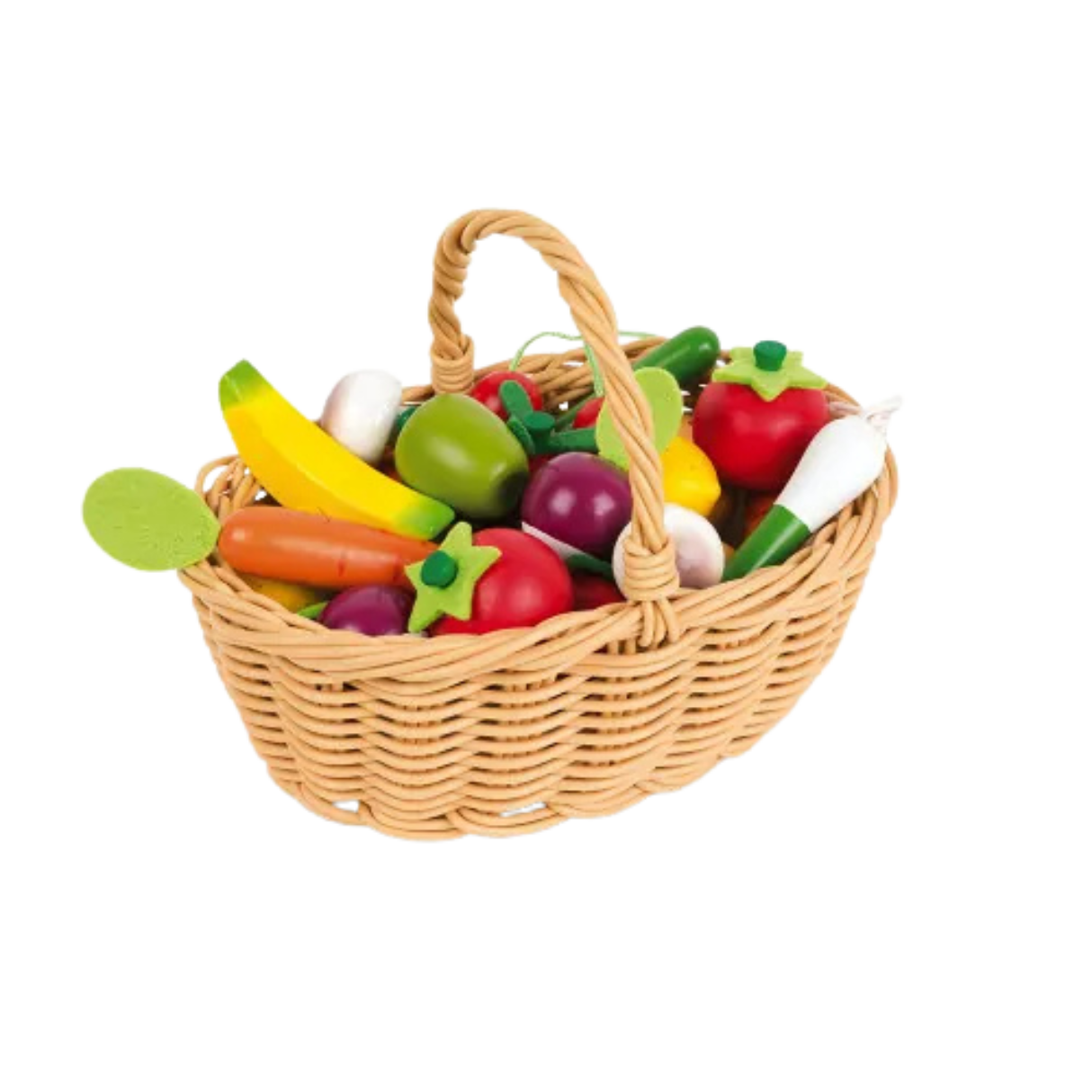 Janod 24 Piece Fruit and Vegetable Basket