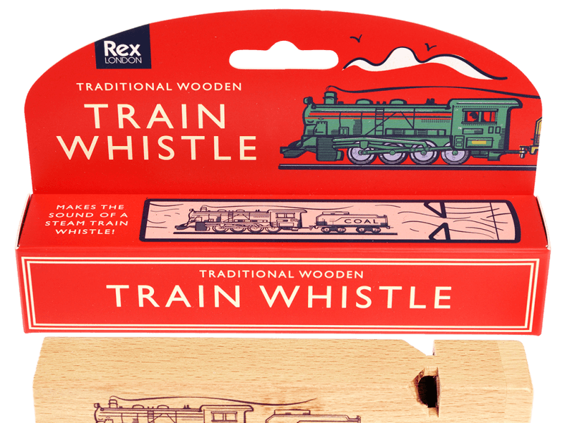 Rex London Traditional Wooden Train Whistle