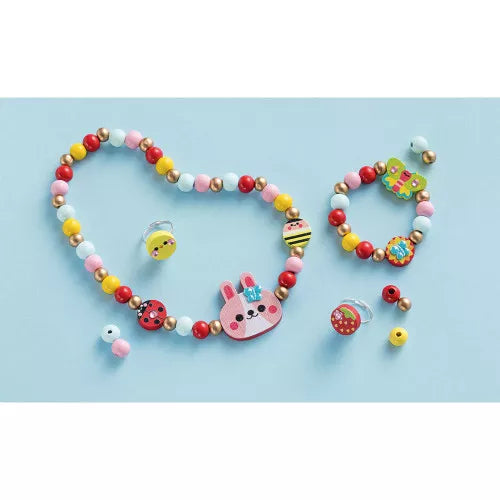 Janod Wooden Jewellery Kit - Flower Garden