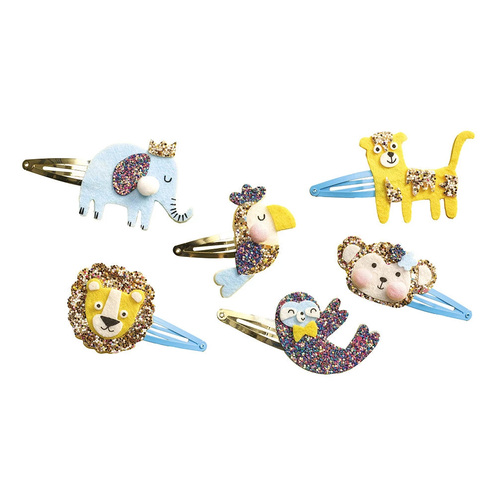 Janod Hair Clip Kit - Exotic Animals