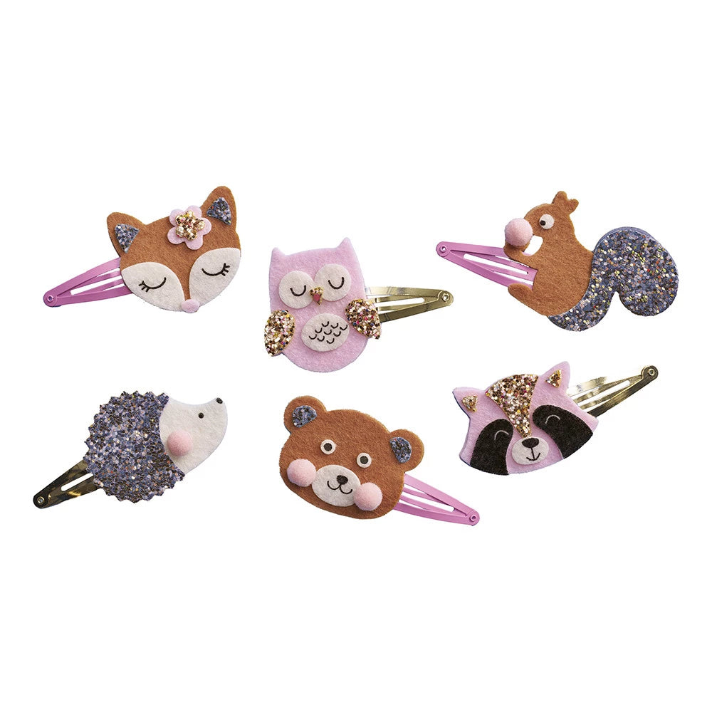 Janod Hair Clip Kit - Pretty Forest Animals