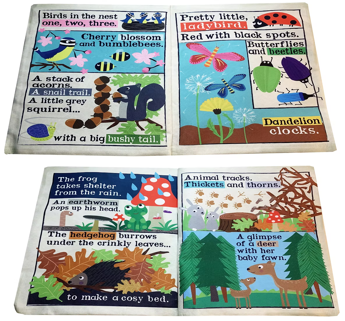 Jo & Nic's Crinkly Cloth Books - Nature Trails