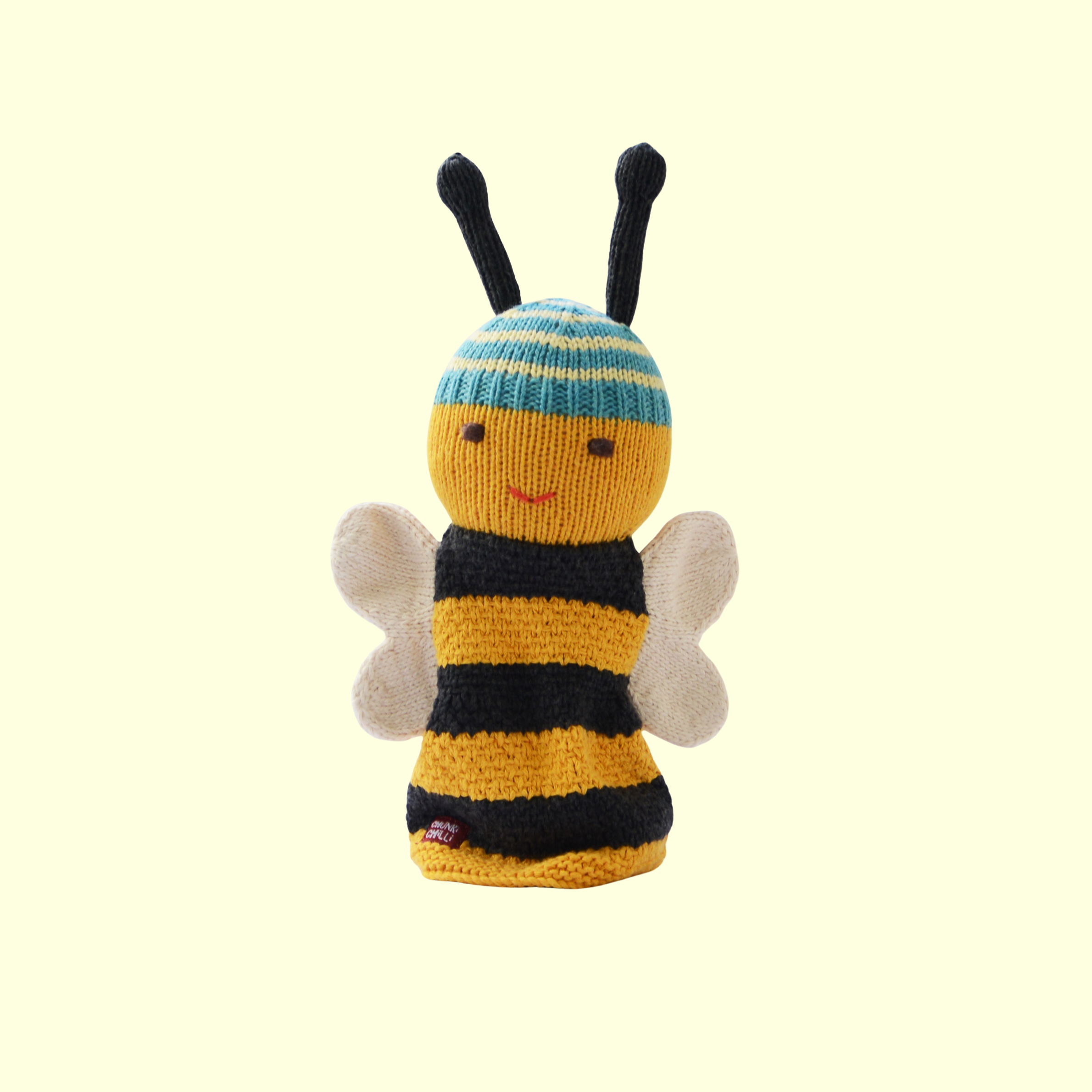 Chunki Chilli Bee Knitted Hand Puppet