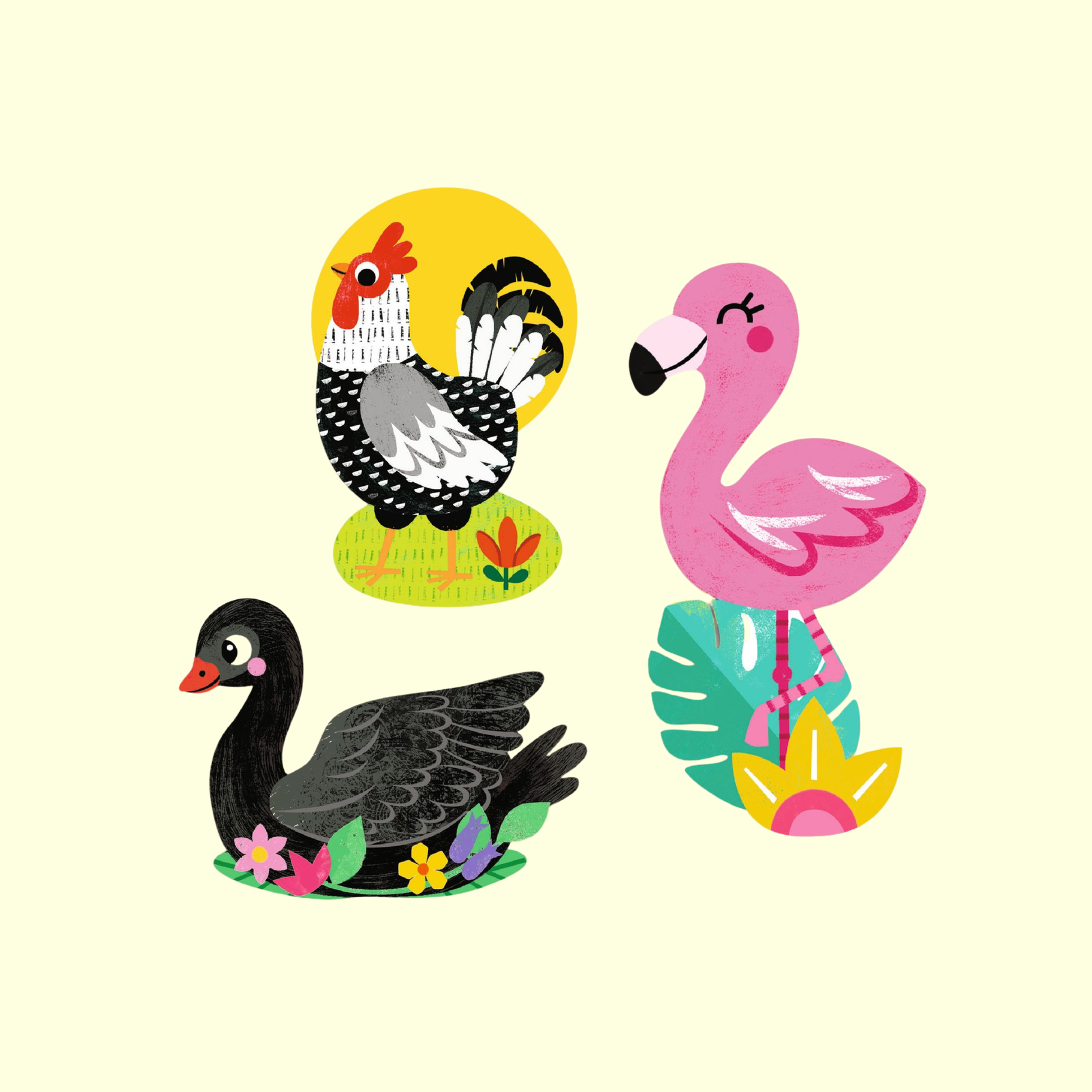 Djeco Big Stickers - Birds