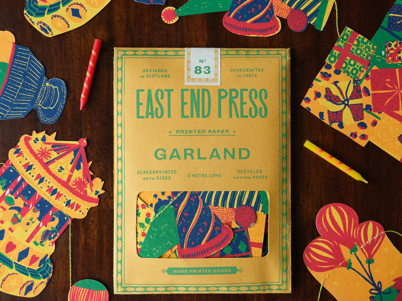 East End Press Birthday Party Sewn Garland