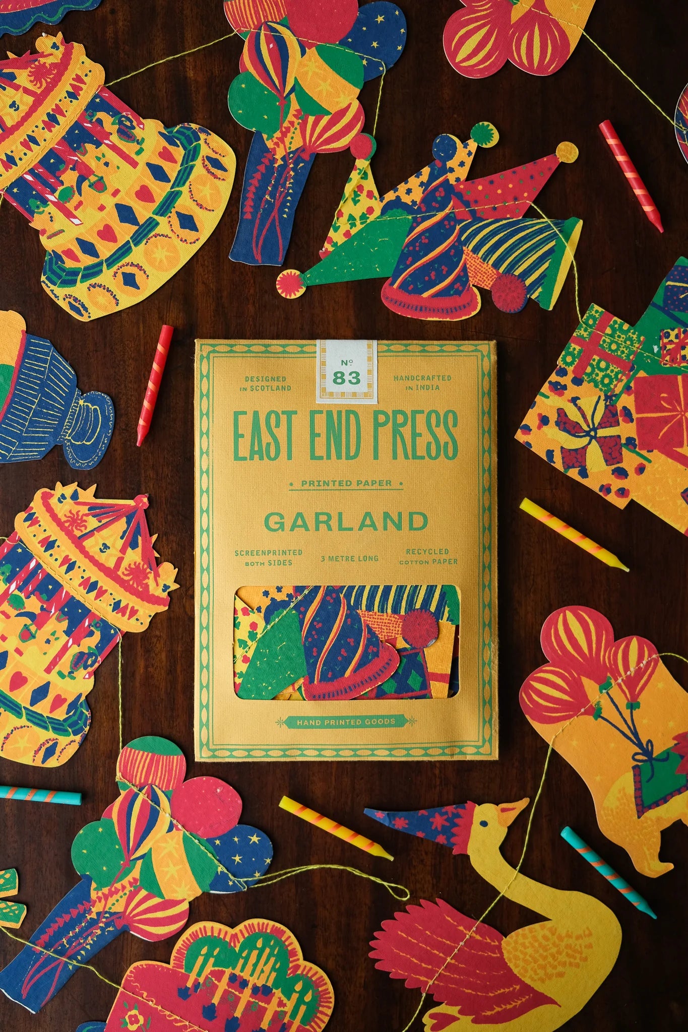East End Press Birthday Party Sewn Garland
