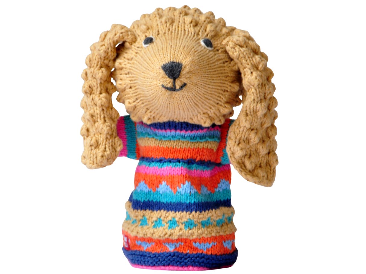 Chunki Chilli Brown Poodle Hand Puppet
