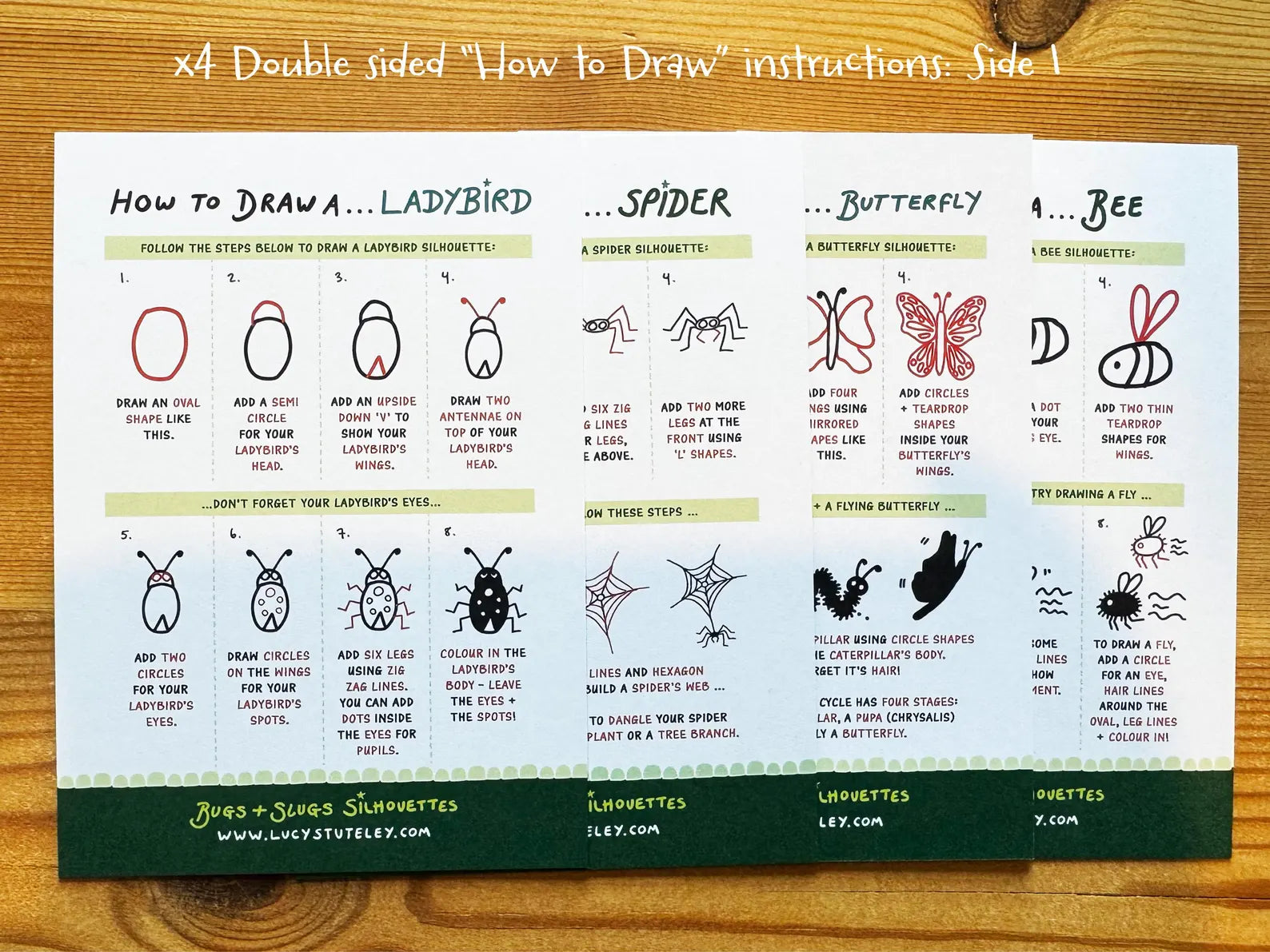 How To Draw...Bugs and Slugs Silhouettes