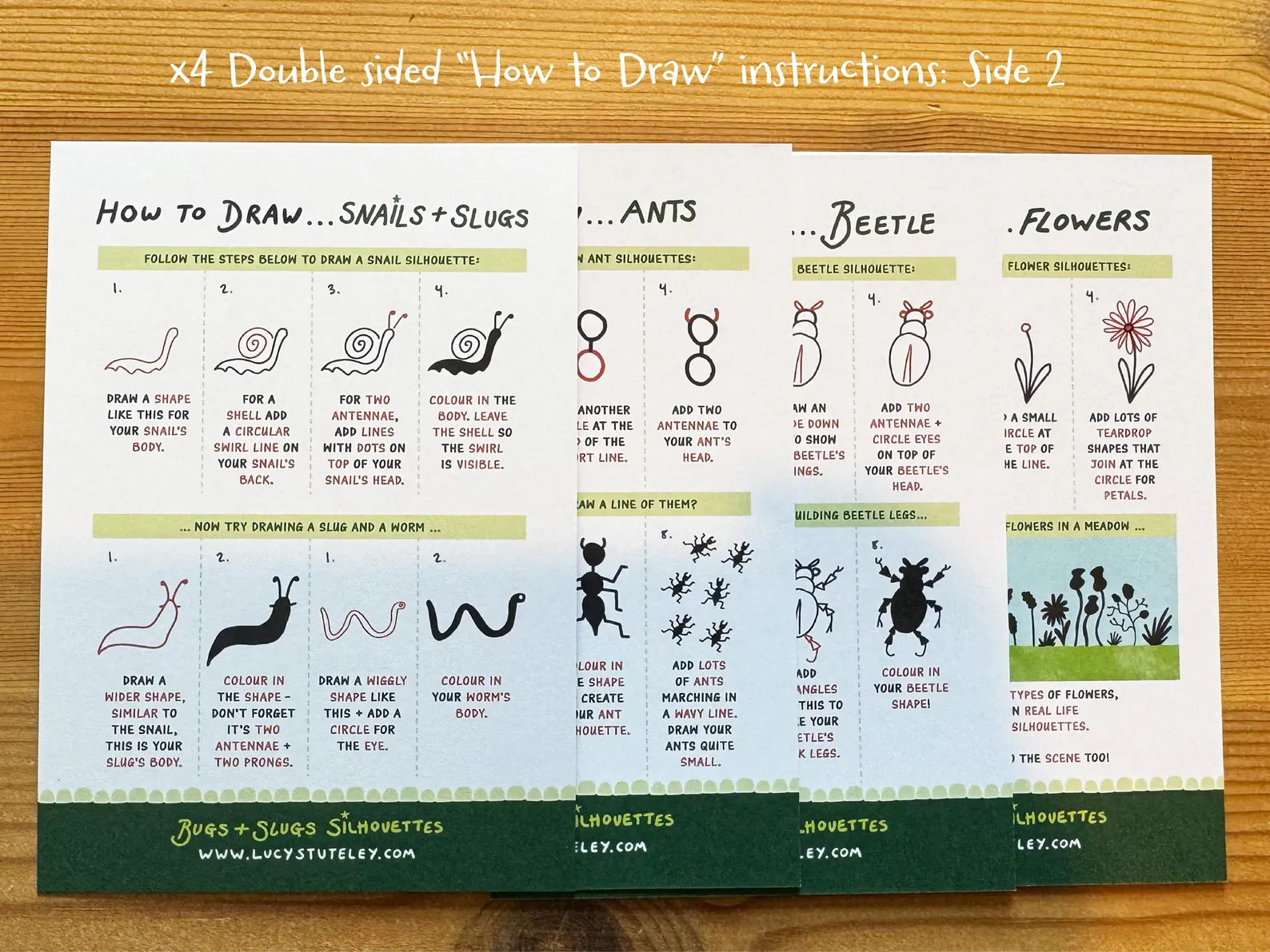How To Draw...Bugs and Slugs Silhouettes