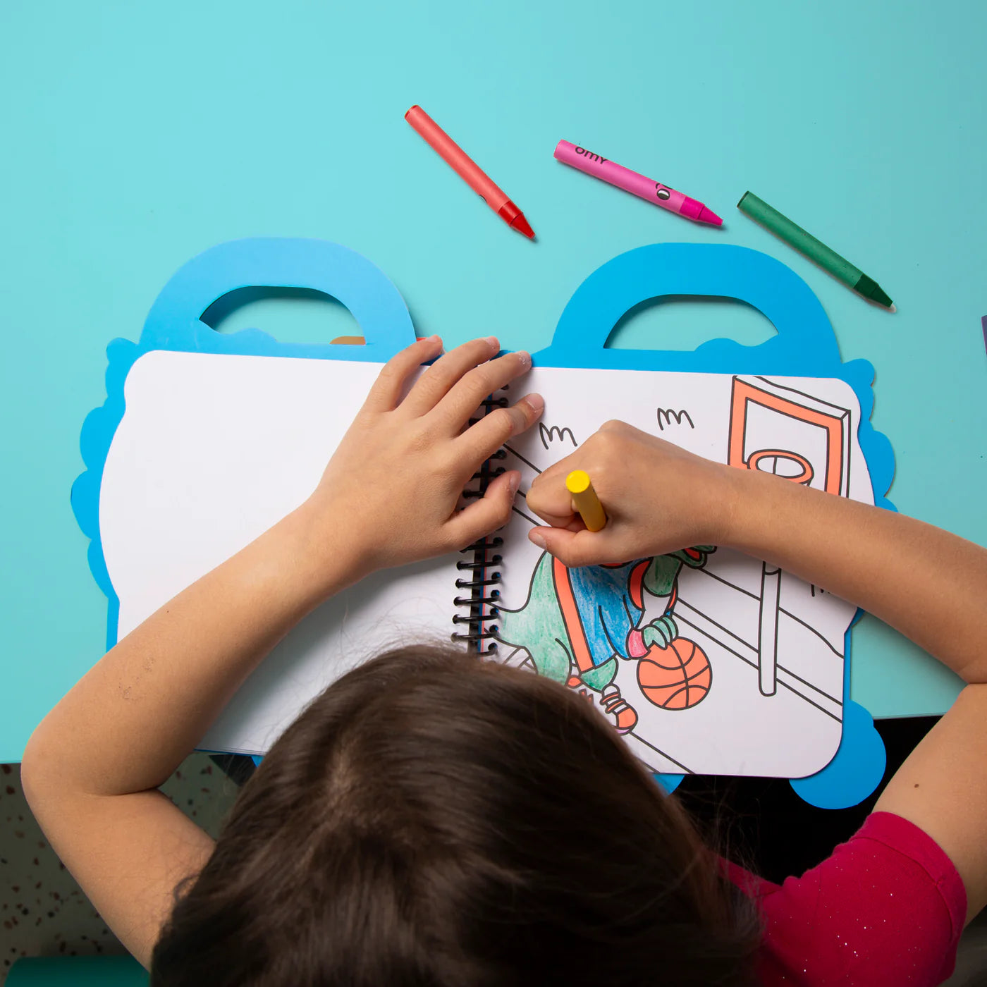 OMY Super Colouring and Stickers Book: Dino