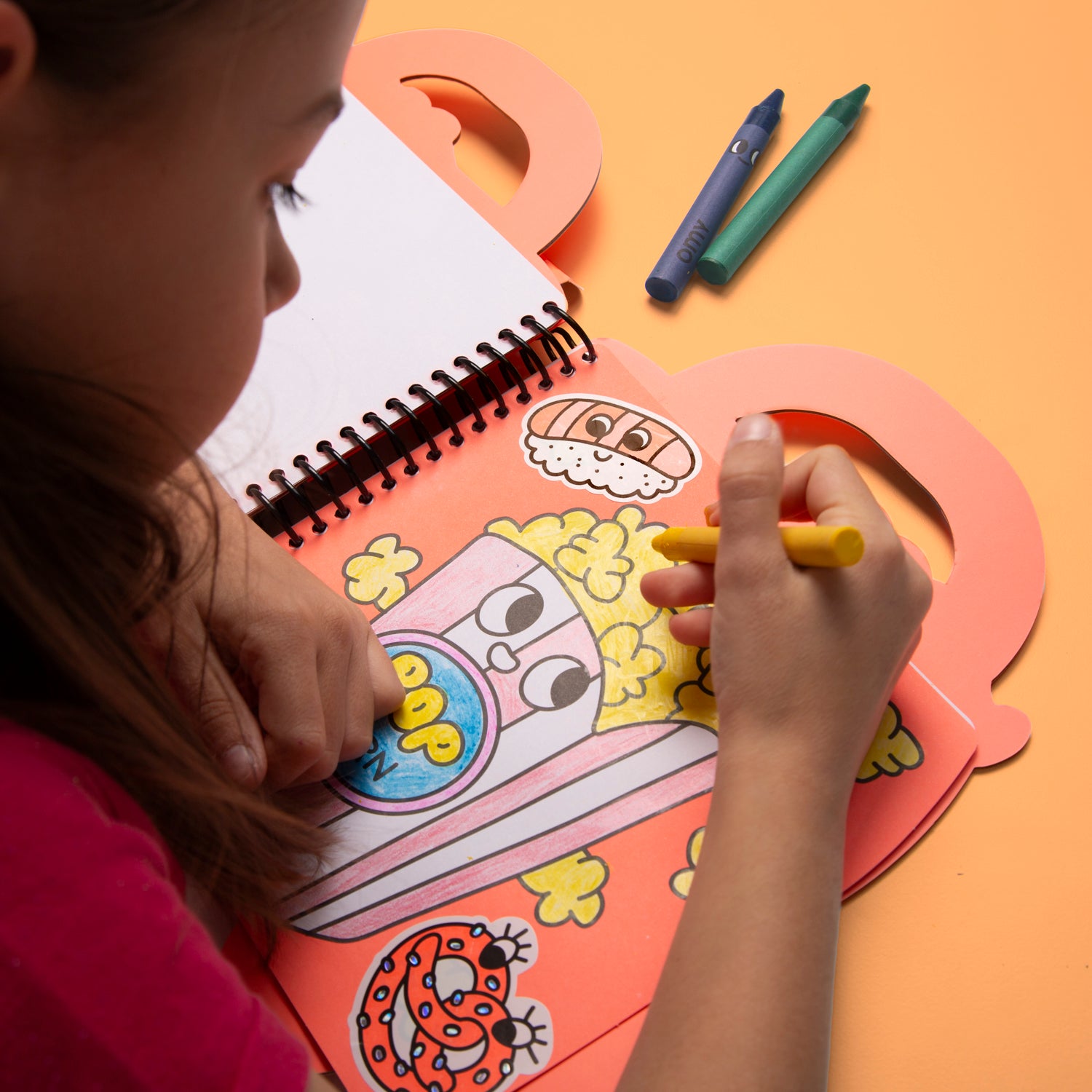 OMY Super Colouring and Stickers Book: Yummy