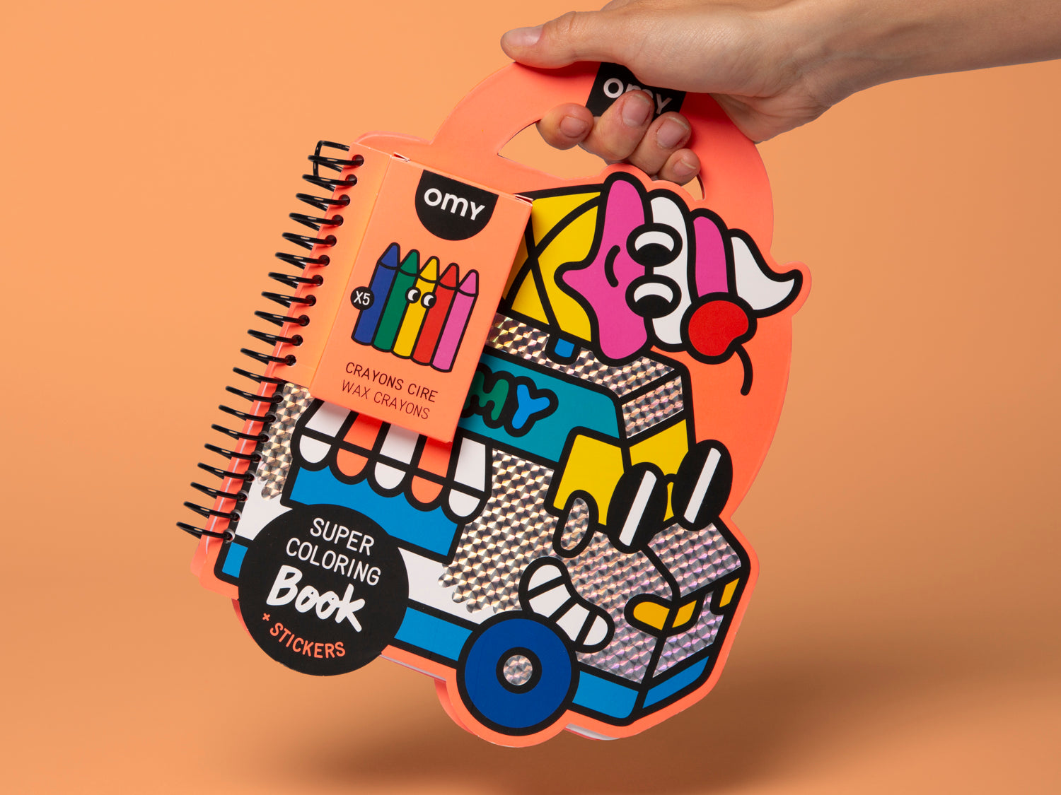 OMY Super Colouring and Stickers Book: Yummy