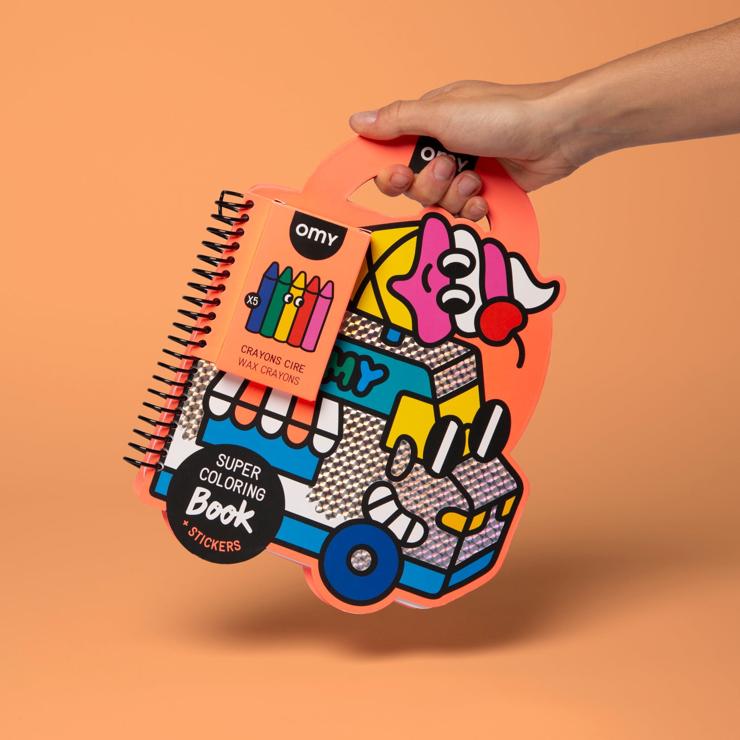 OMY Super Colouring and Stickers Book: Yummy