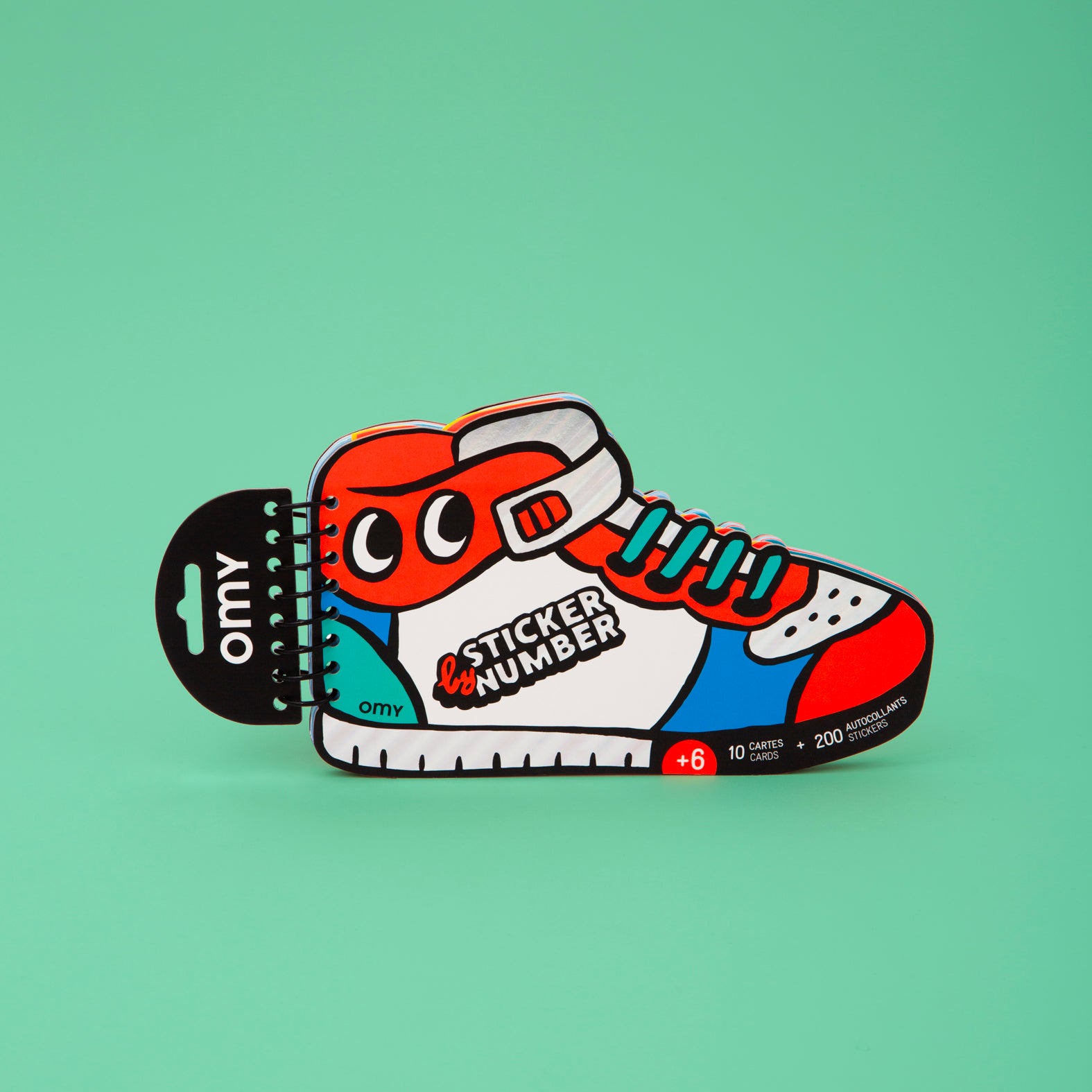 OMY Sticker By Number Notebook: Sneaker