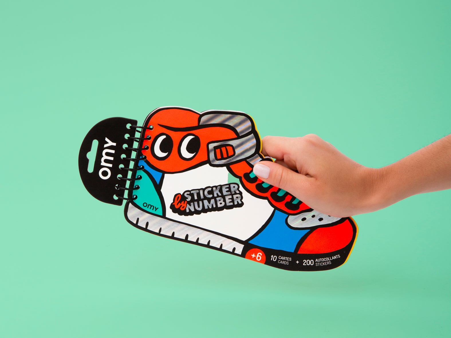 OMY Sticker By Number Notebook: Sneaker