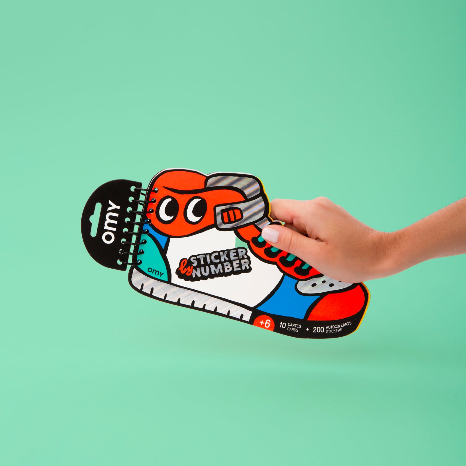 OMY Sticker By Number Notebook: Sneaker