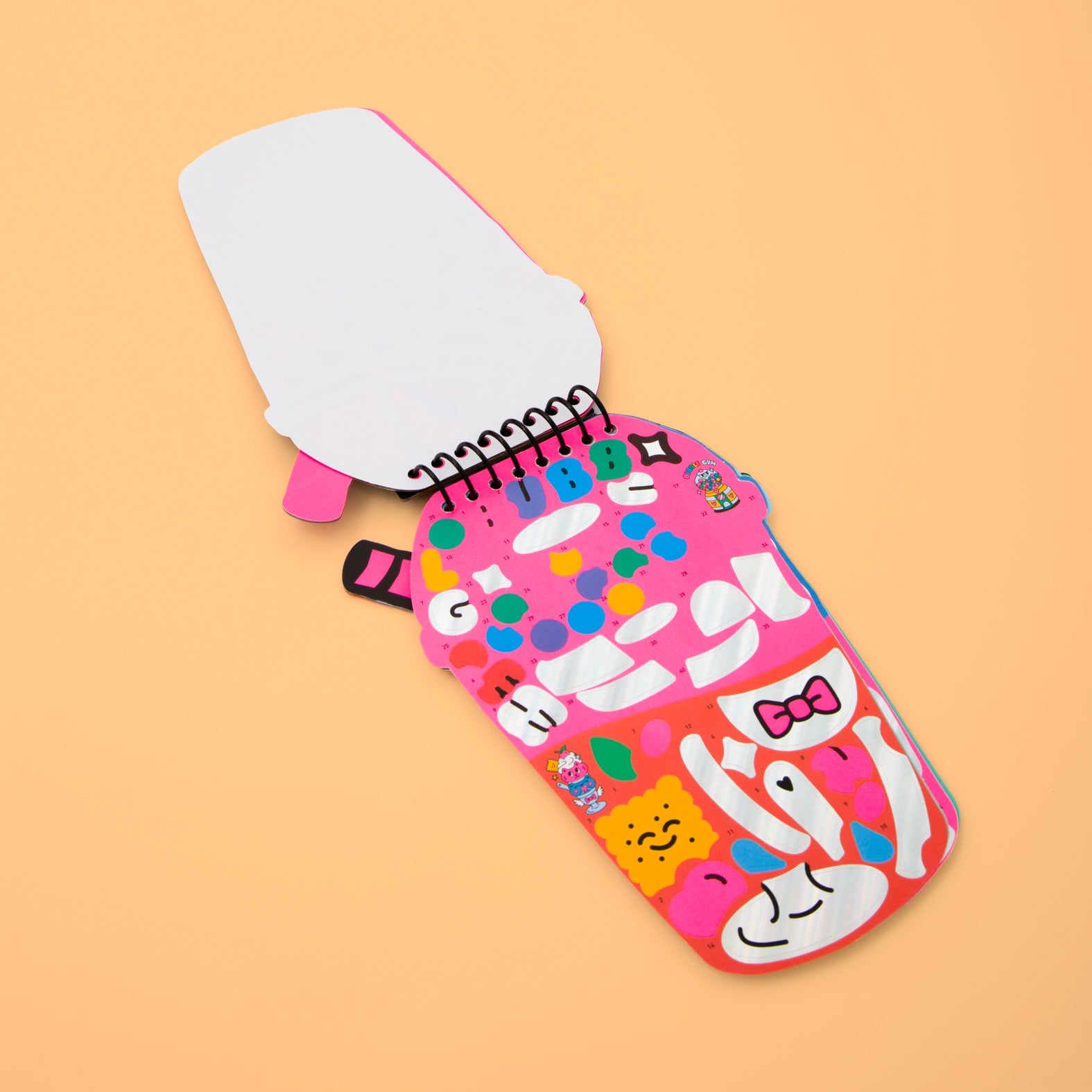 OMY Sticker By Number Notebook: Bubble Tea