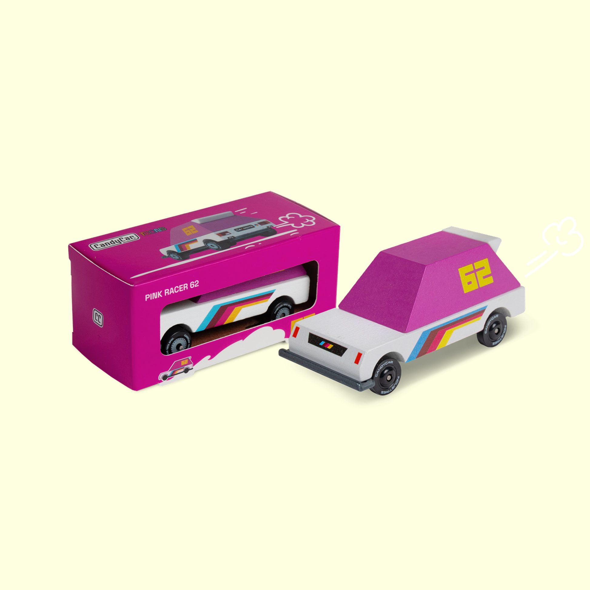 Candylab Toons Pink 62 Racer Car