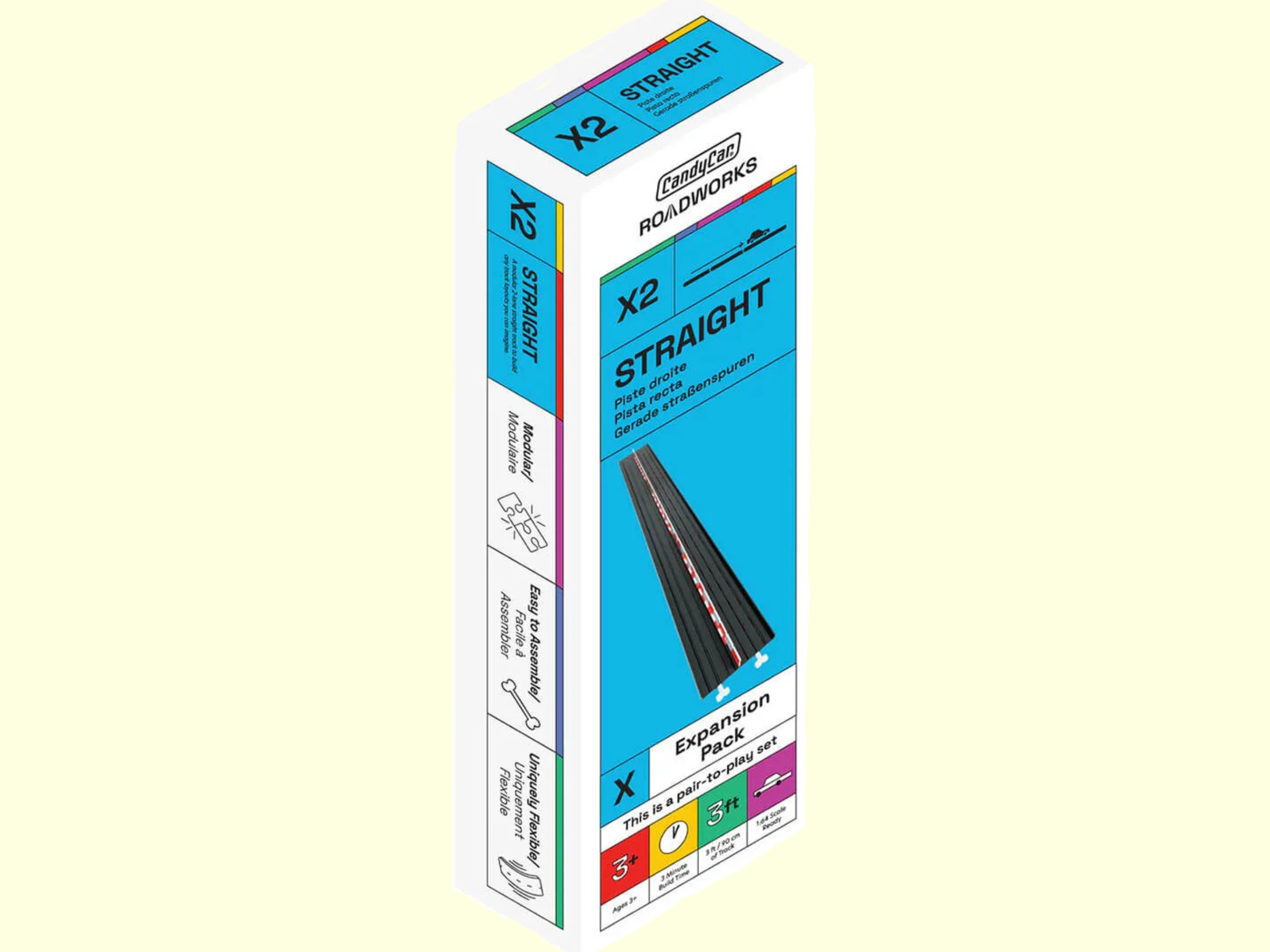 Candylab Roadworks Straight Track Expansion 3-Pack