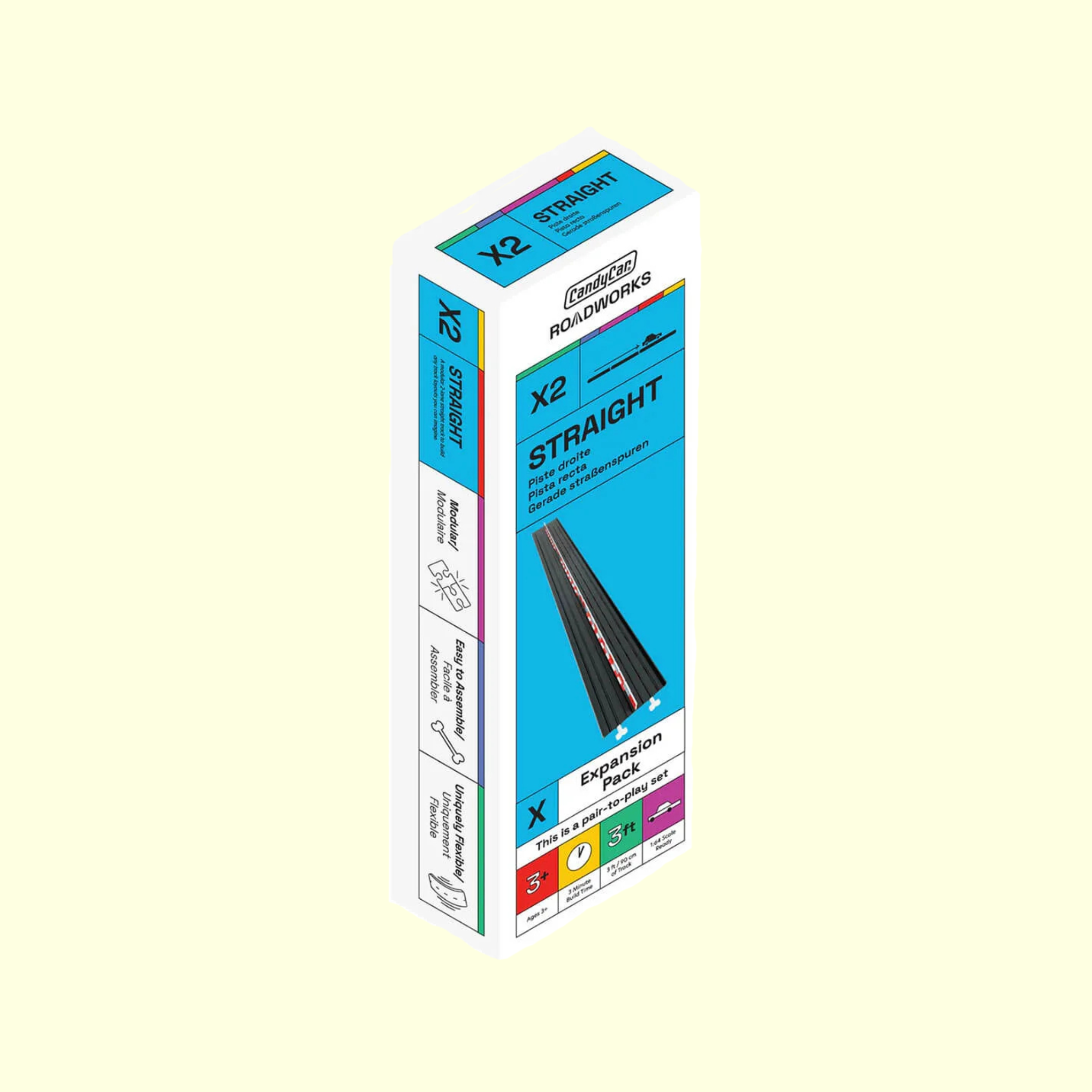 Candylab Roadworks Straight Track Expansion 3-Pack