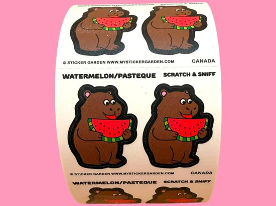 Sticker Garden Scratch and Sniff Stickers - Capybara Watermelon