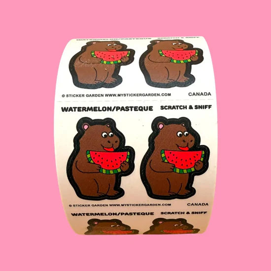 Sticker Garden Scratch and Sniff Stickers - Capybara Watermelon