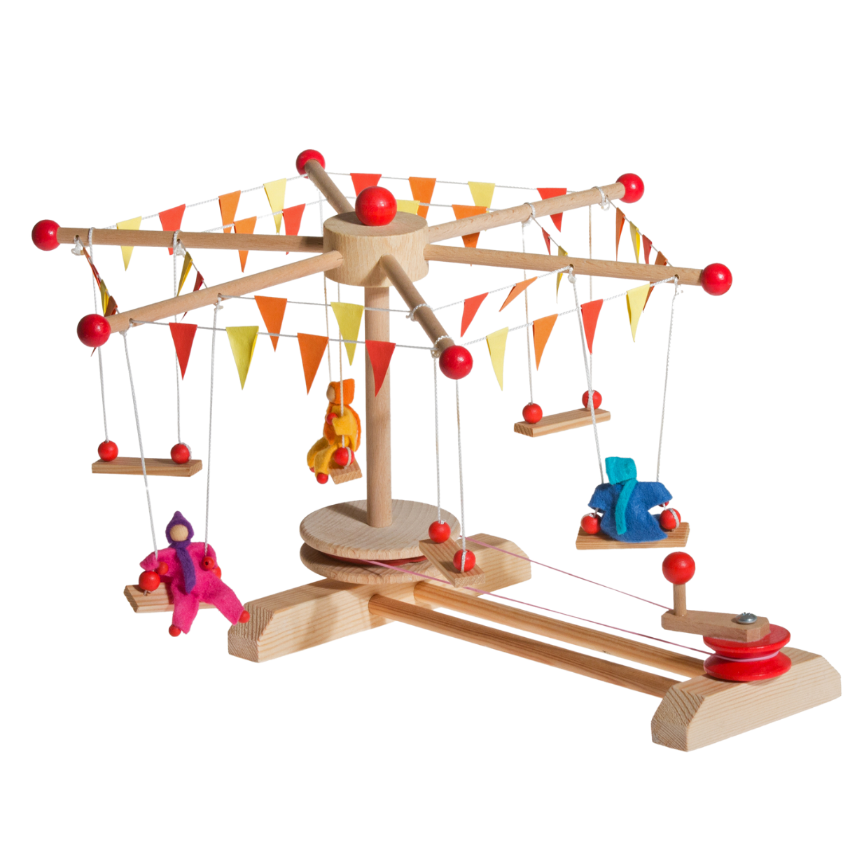 Kraul Swing Roundabout with 3 Dolls