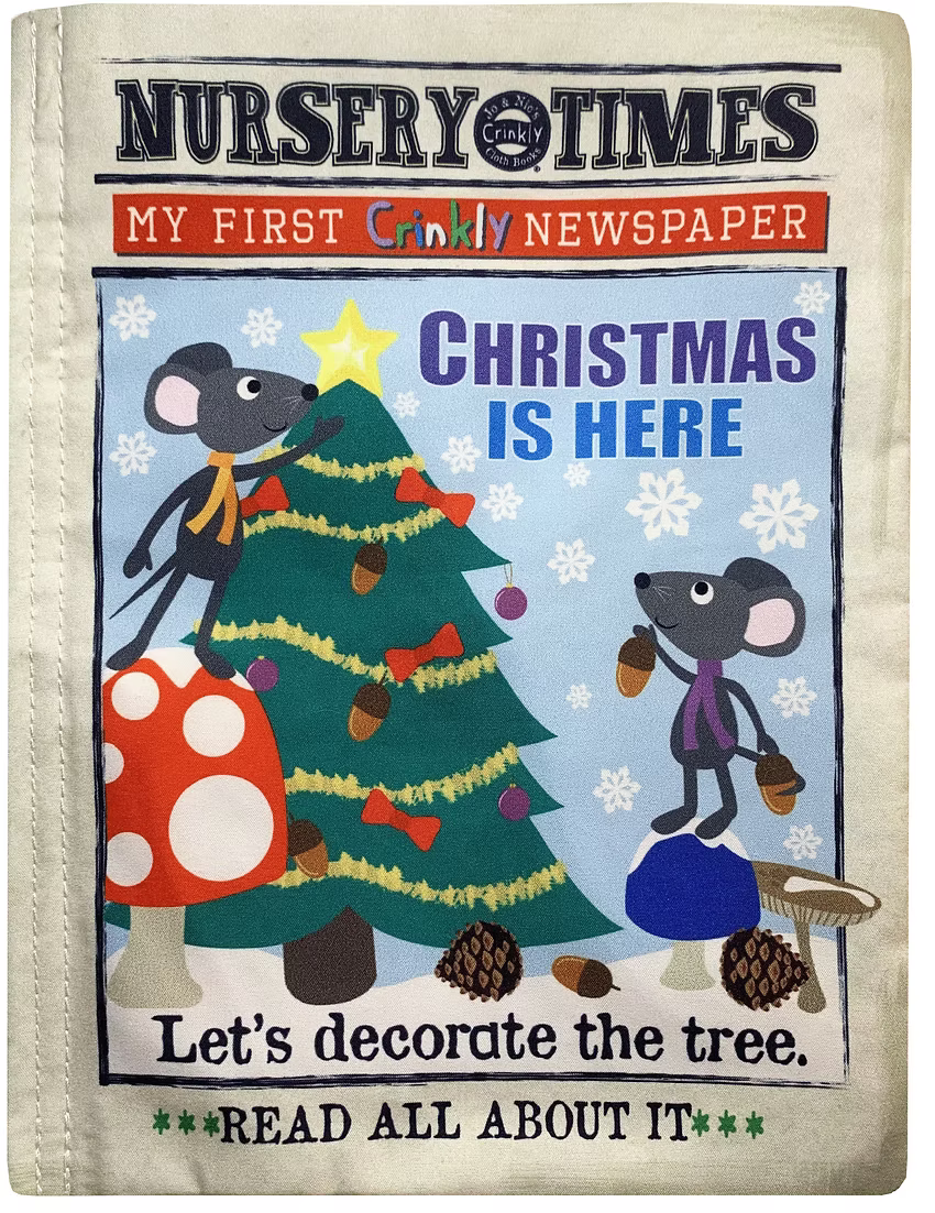 Jo & Nic's Crinkly Cloth Books - Christmas Mice