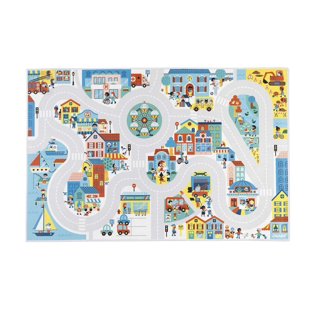 Janod Cross Roads City Play Mat