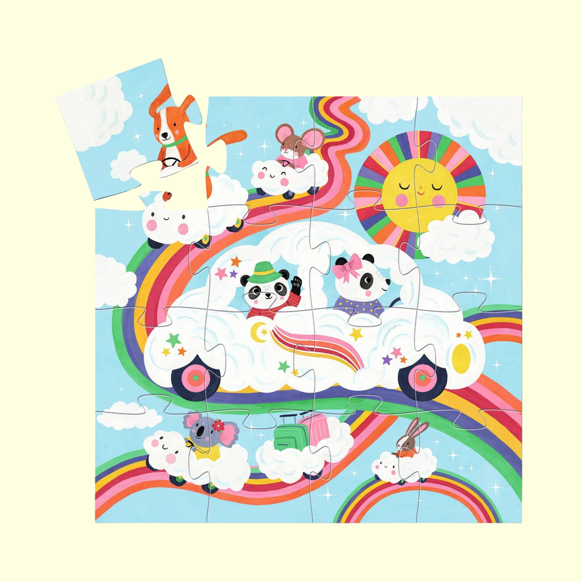 Djeco Cloud Car 16 Piece Puzzle