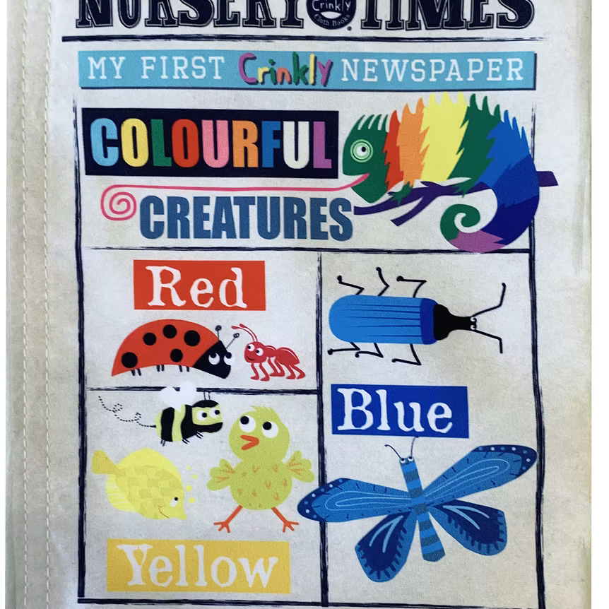 Jo & Nic's Crinkly Cloth Books - Colourful Creatures