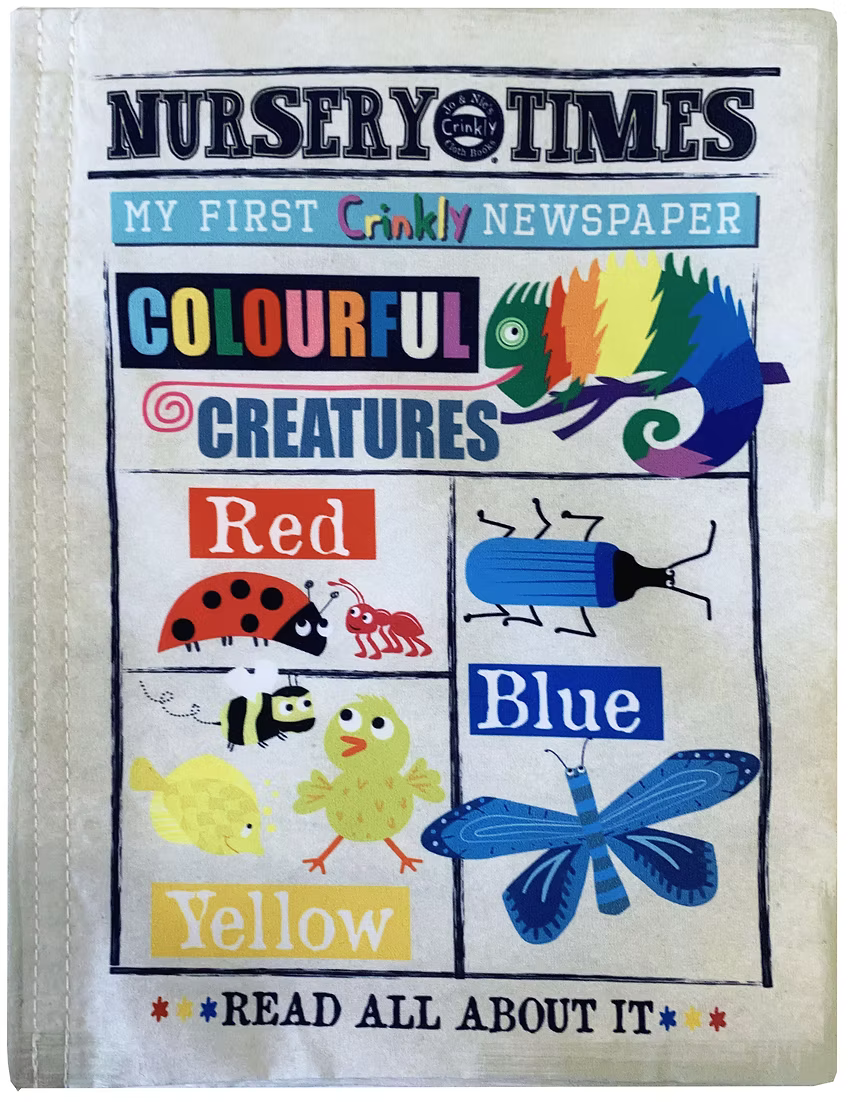 Jo & Nic's Crinkly Cloth Books - Colourful Creatures