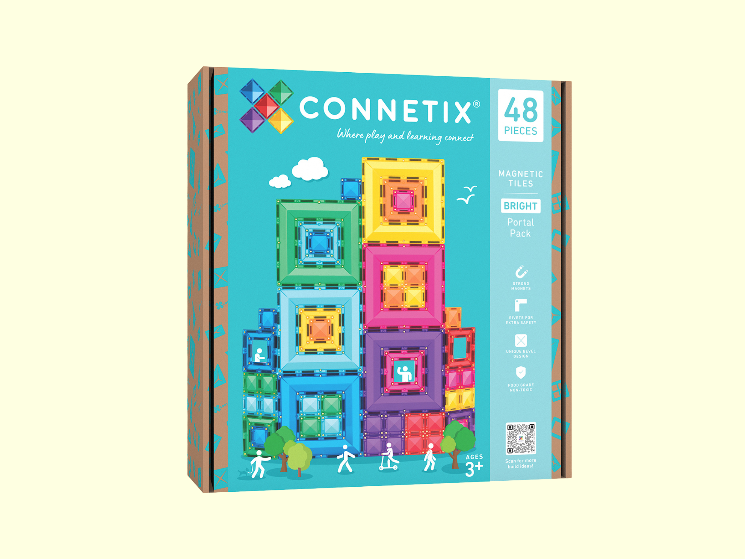 Connetix Bright Portal Pack 48 Pieces