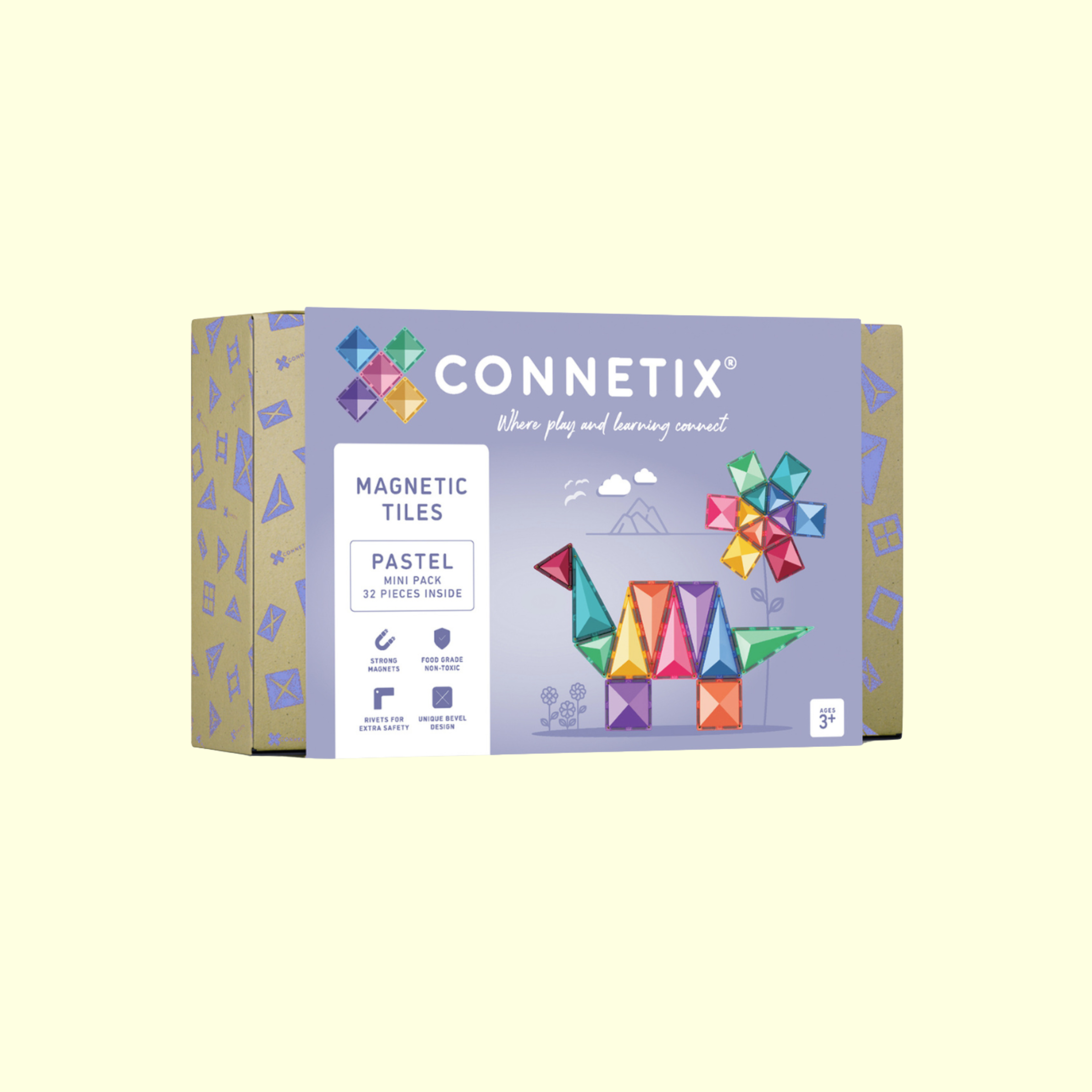 Connetix Pastel Mini Pack 32 Pieces