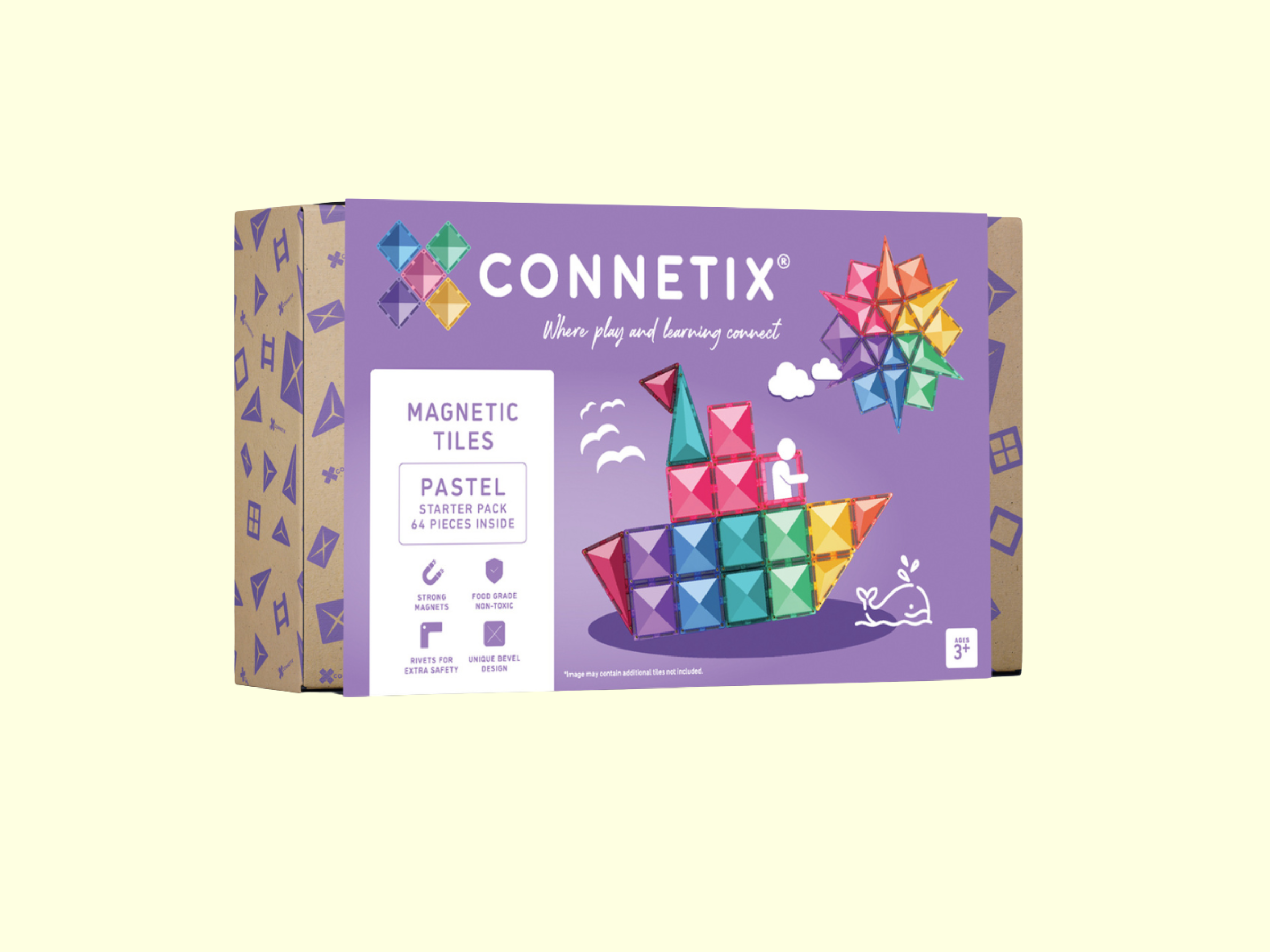 Connetix Pastel Starter Pack 64 Pieces