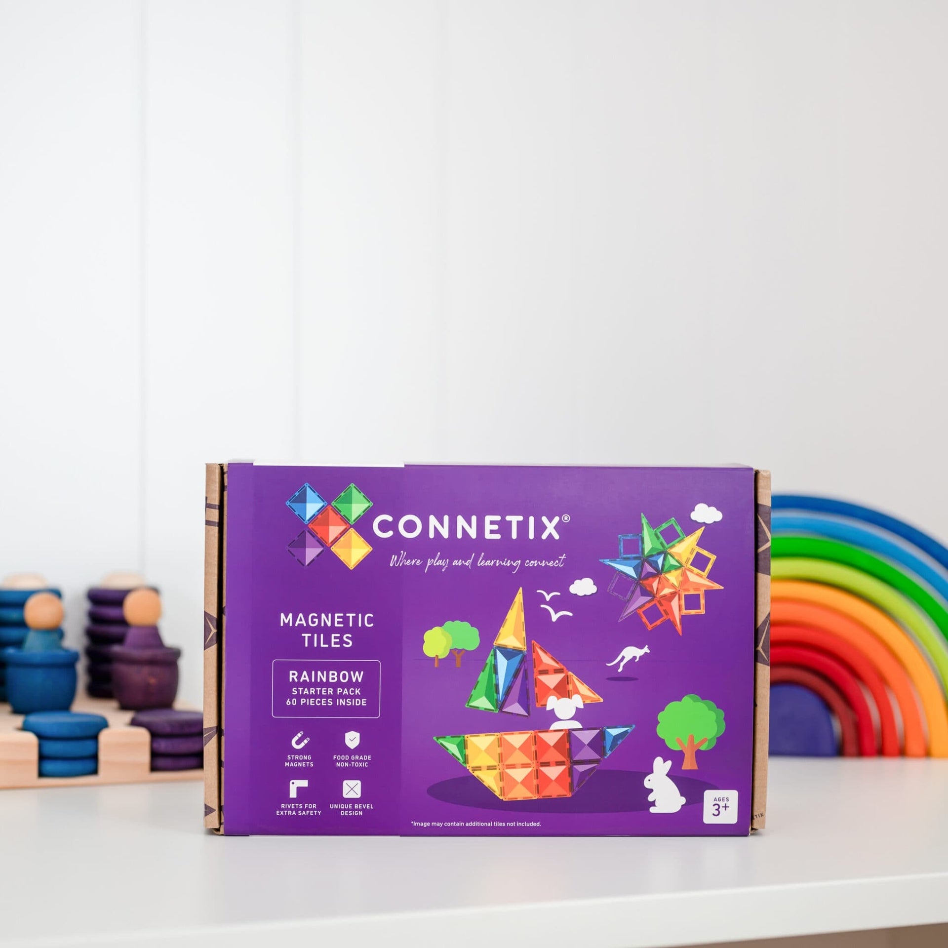 Connetix Rainbow Starter Pack 60 Pieces