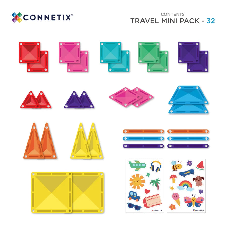 Connetix Travel Mini Pack 32 Pieces