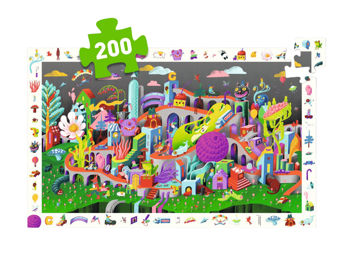Djeco Crazy Town 200 Piece Puzzle