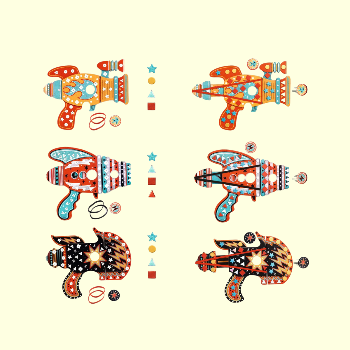 Djeco DIY Cosmic Token Launchers