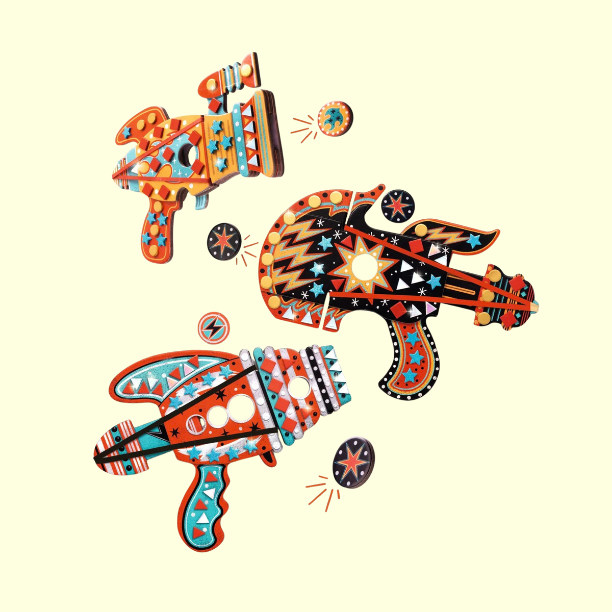 Djeco DIY Cosmic Token Launchers