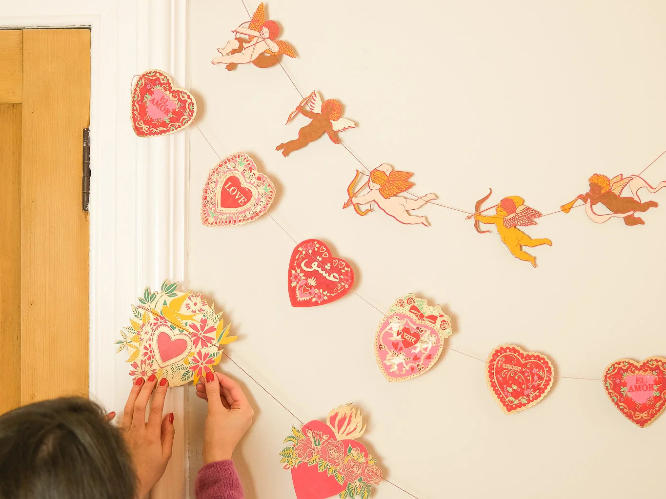 East End Press Hearts Sewn Garland