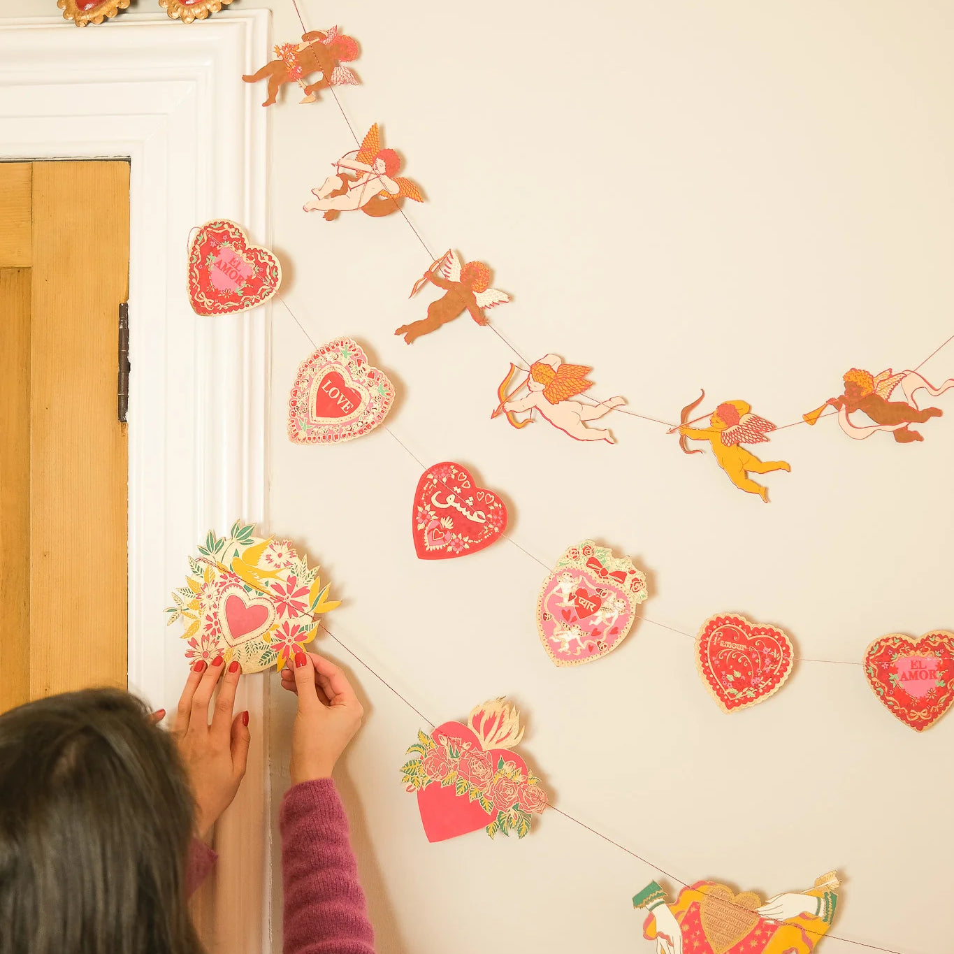 East End Press Hearts Sewn Garland