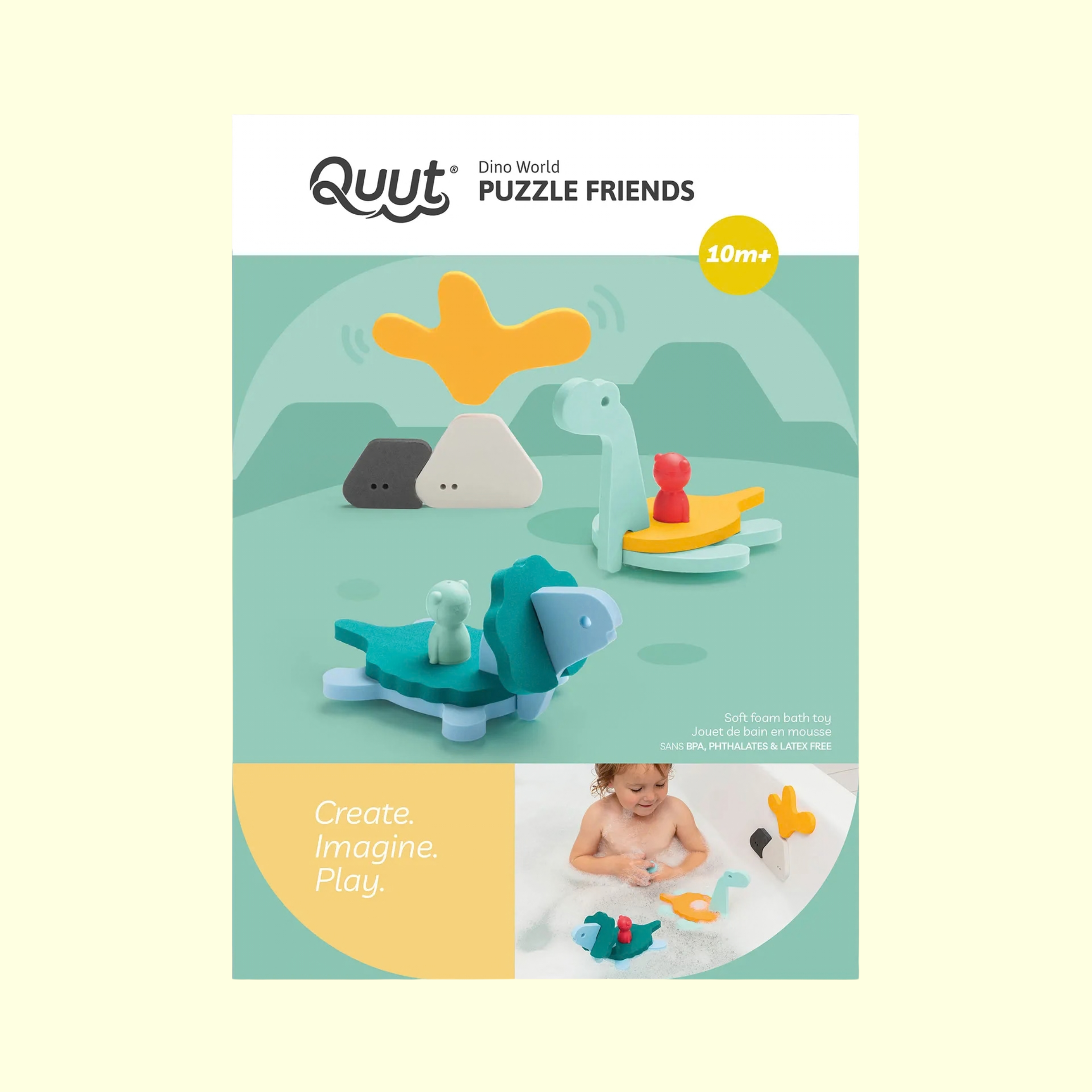 Quut Bath Toy Puzzle Friends - Dino World