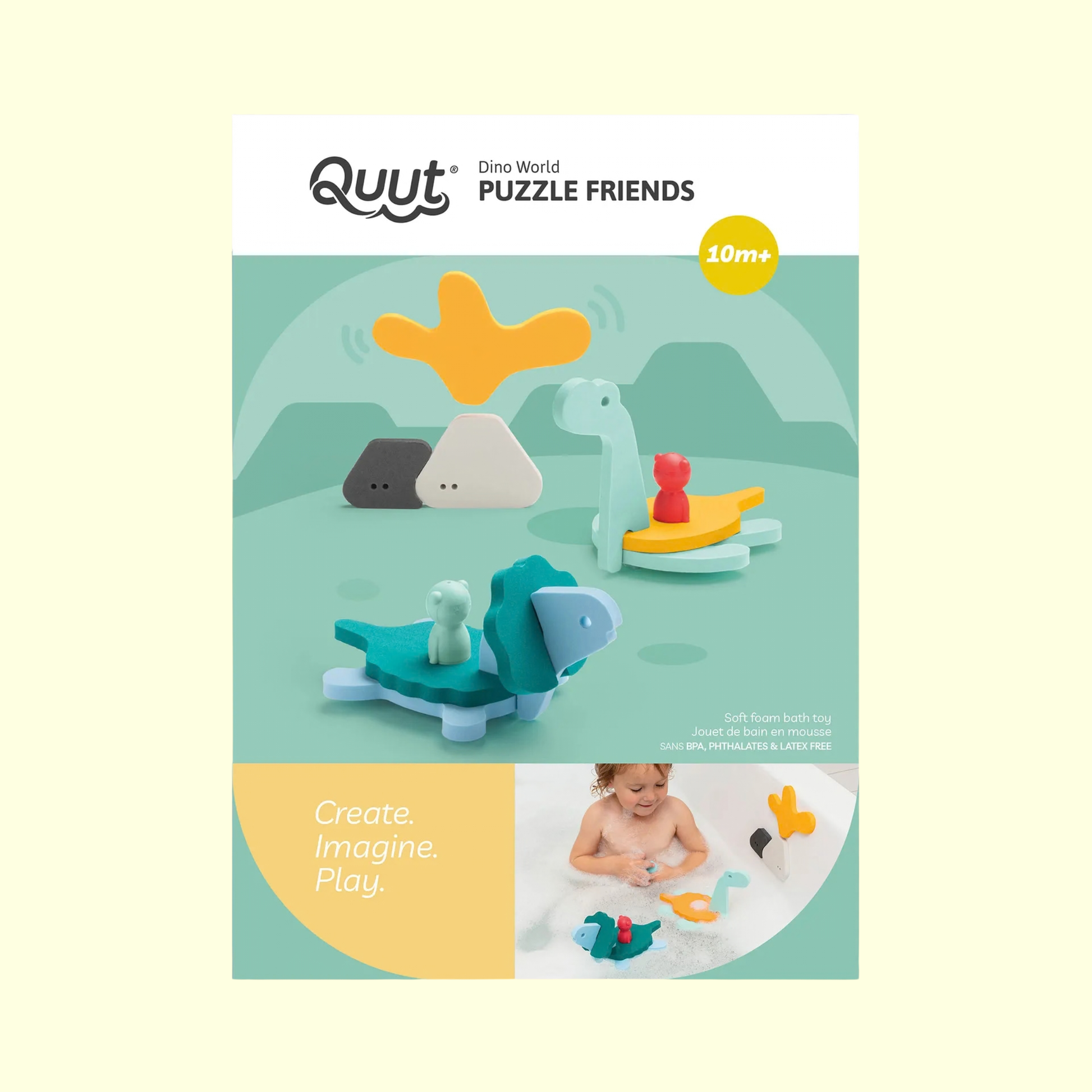 Quut Bath Toy Puzzle Friends - Dino World