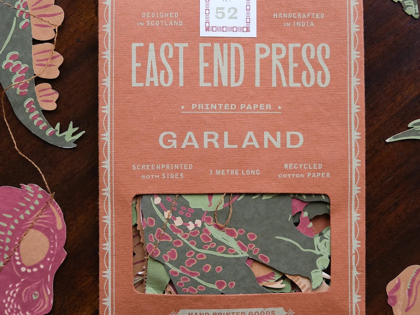 East End Press Dinosaurs Sewn Garland