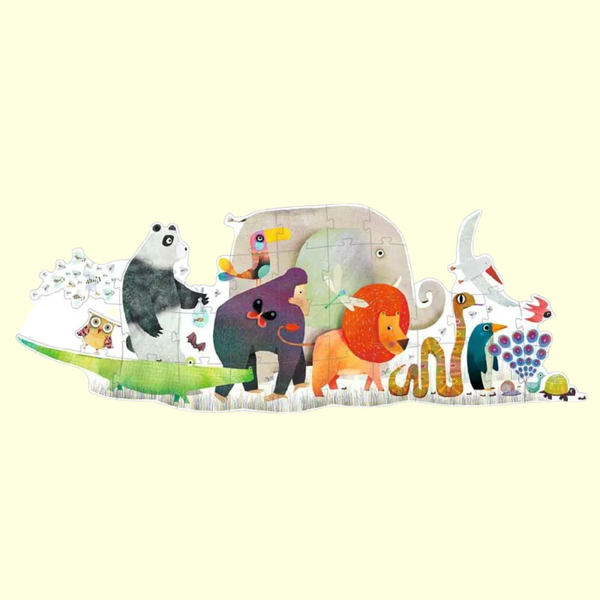 Djeco Giant Puzzle Animal Parade