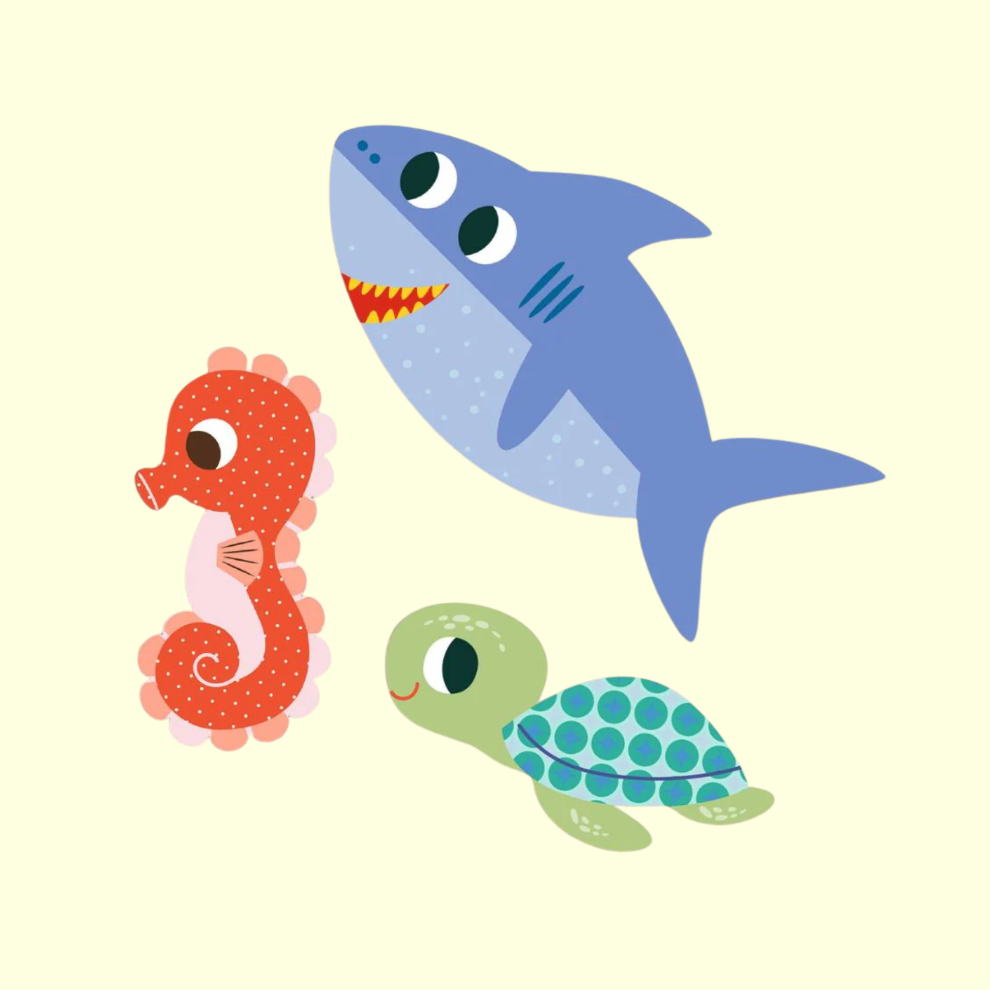 Djeco Big Stickers - Sea Animals