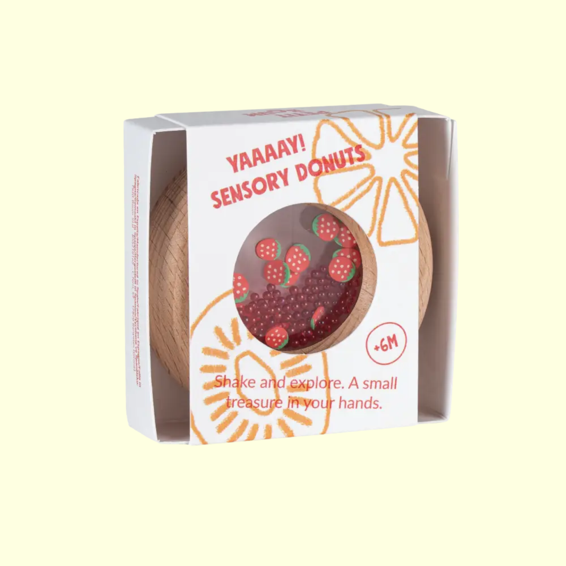 Petit Boum Sensory Donut - Strawberries